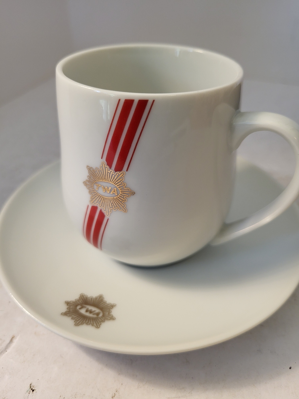 1960s TWA First Clasd Coffee Cup&Saucer Set Japan